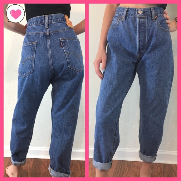levi's 501 high waisted mom jeans